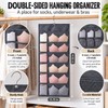 Double Sides Foldable Hanging Storage Bag For Underwear Underpants Socks