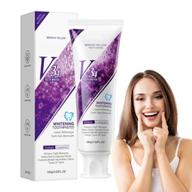 Whitening Toothpaste for Radiant White Teeth, 100 g Teeth Whitening Toothpaste Repair Toothpaste Whitening Toothpaste Corrector Colour Correction, Removal of Stains Coffee, Smoking, Yellow Teeth