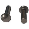 1/4 Dia. X 1/4 Length Round Head Stainless Solid Steel Rivet, Plain Finish (Pack of 1/2 lb Approximately 50 Pieces)