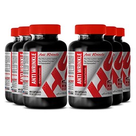 Suplemento antiarrugas - Cuidado de la piel con colágeno y aloe vera, humedad de ácido hialurónico, aloe vera y cúrcuma, semillas de uva antiarrugas, 