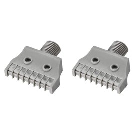 uxcell Flat Nozzle G1/4 Male Thread ABS Air Blow Off Mini Flat Jet Nozzle Gray 2Pcs