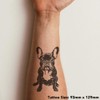 'French Bulldog Sitting' Temporary Tattoo - Water Resistant, Skin-Safe, Non-Toxic
