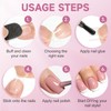 Buqikma 500PCS Short Nail Tips for Acrylic Nails - Clear
