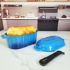 FANQIEW Dutch Oven Enameled Cast Iron Bread Pan with Lid