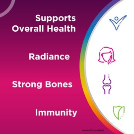 Generic Women, World's No.1 Multivitamin with Biotin, Vitamin C & 21 Vital Nutrients for Overall Health, Radiance, Strong Bones & Immunity (Veg) Pack of 30 Tablets