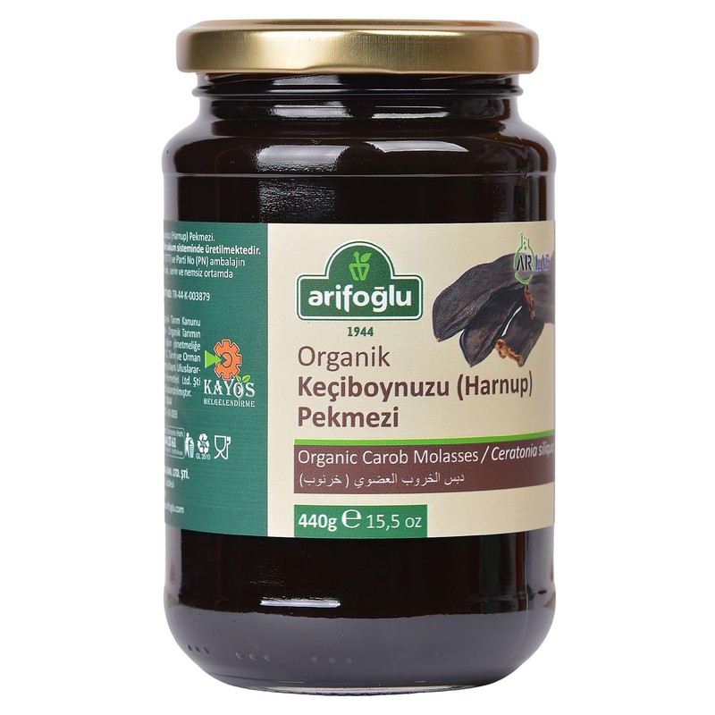 Arifoglu Organic and Pure Molasses Series (Carob Molasses 16.9 Oz