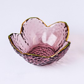 BROSEBEAQ Small Jewelry Dish Tray for Women, Crystal Ring Holder Dish, Glass Ring Dish Engagement Gift, Flower Jewelry Tray Trinket Dish, Vanity Jewelry Plate Dish, Decorative Jewely Ring Bowl Dish