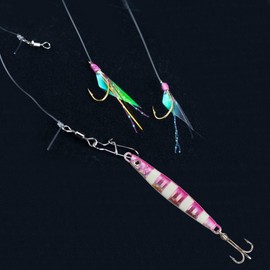 orurudo fishing gear chobild light + metal jig 9g jig sabiki set (1 piece) qb500066b01n0