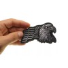 Ivamis Silver Eagle US Flag Facing Right Patriotic Iron on