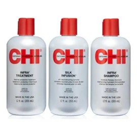 Chi Trio Infra Shampoo Tratamiento Y Silk Infusion 355ml C/u