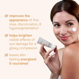 Baebody- Crema facial con vitamina C aclamada por la crítica, humectante con vitamina C para iluminar y combatir el envejecimiento.