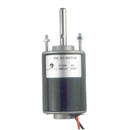 CHANCS DC-Elektromotor CH-3420 12V DC 3500RPM Permanentmagnet mit gemeinsamer Welle mit fester Halterung Für DIY Generator