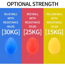 Pack of 3 Anti-Stress Balls Hand Exercise, 2 Pieces Hand Trainer Finger Trainer, Kneading Ball Hand Balls, Grip Trainer Wrist Exercise Set for Adults, Wrist, Climbing
