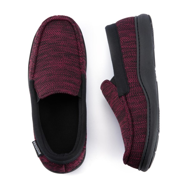 RockDove Men's SoftStride Knit Moc Slipper, Size 9 US Men,