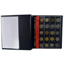 PELLER'S Sammelalbum für 206 verschieden große Münzen: 10 Münzhüllen, Für Münzen bis zu Ø 23mm, Ø 31mm, Ø 40mm. Münzalbum M. (Modell M)
