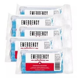 Emergency Tapabocas Tricapa Termosellados Desechables Emergency 50pz