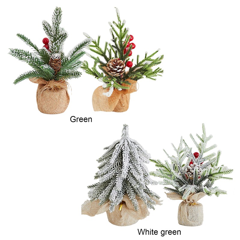 Desktop Xmas Tree Small Simulation Tabletop Decorative Xmas Trees for