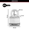 MASTER LOCK Heavy Duty Padlock [Key] [Laminated Steel] [Weatherproof] M5EURD