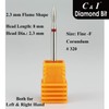 C & I Diamond Nail Drill Flame Shape E-File Professional