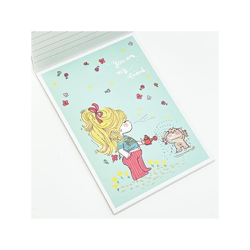 Ado Mizumori Square Memo Pad with Sticker, White 405498 Ado