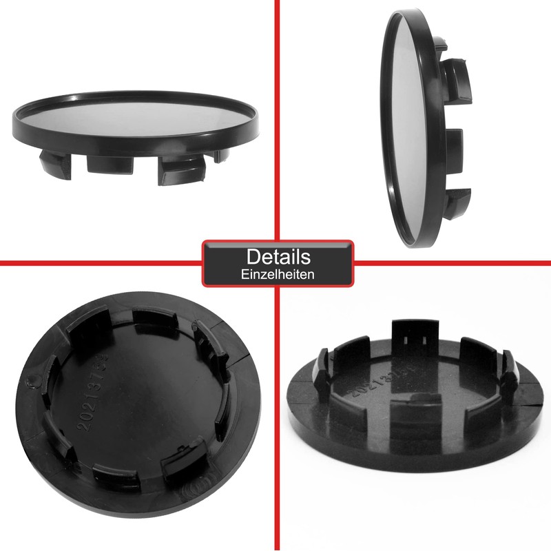 RhinoTuning 4 Pcs Set 63mm Wheel Centre Cap OD 63mm