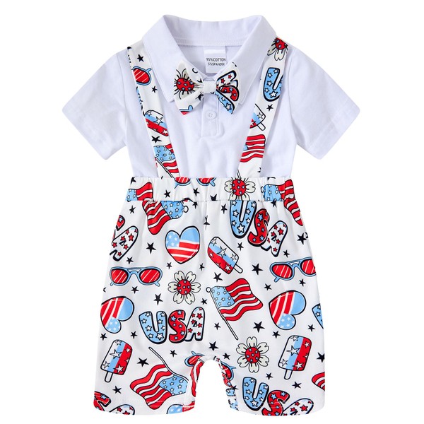 BFUSTYLE Baby Boy Clothes 4th of July Outfit 0-6 Month