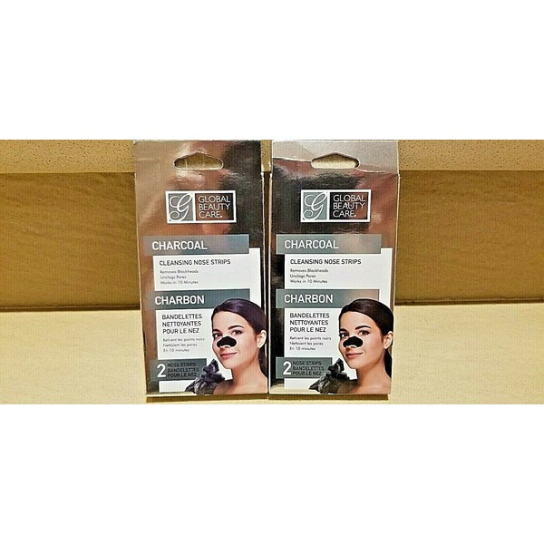 (2 PACK) CHARCOAL Cleasing Nose Strips