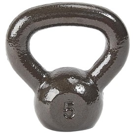 Fitvids Kettlebell Cast Iron Solid Smooth Weights for Strength Training, Home Workout Gym, Training Kettlebells Sets for Women & Men, 5lbs