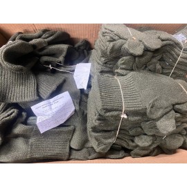 US Army Wool Trigger Finger Mitten Liners, Medium