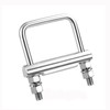 CZC AUTO Hitch Clamp Stainless Steel Anti-Rattle Stabilizer Cross Clamp