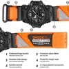 Watch Band Strap for Casio G-shock GWG-1000 GWG1000,Super Rugged Nylon