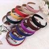 Wecoe 12pcs 1.2inch Satin Headbands