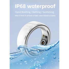 Yoidesu Smart Ring Health for Men & Women, IP68 Waterproof Fitness Sleep Heart Rate Oxygen Ring, Bluetooth Fitness Ring Pedometer with APP for Daily Use (12)