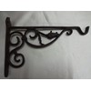 Wall Mount Cast Iron Flower Hanging Basket Hook Console Shelf