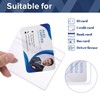 24 Pack Horizontal Badge Holder Plastic Clear ID Card Holder