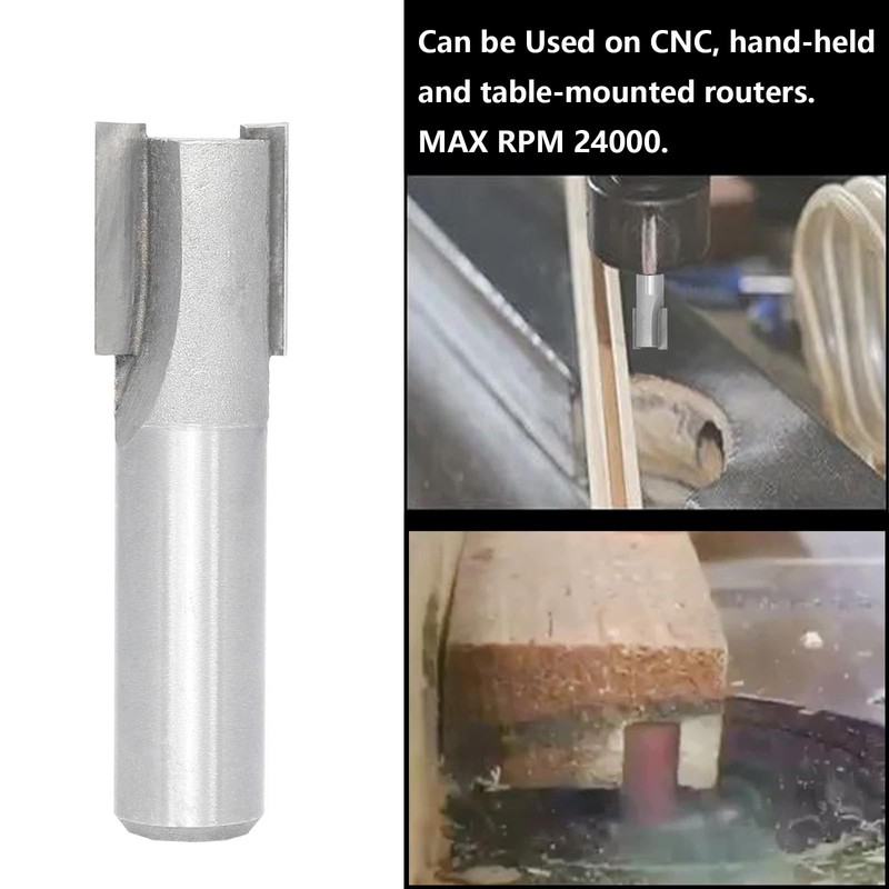 Akylin Straight Router Bits 1/2 Inch Shank, Carbide Tipped Straight