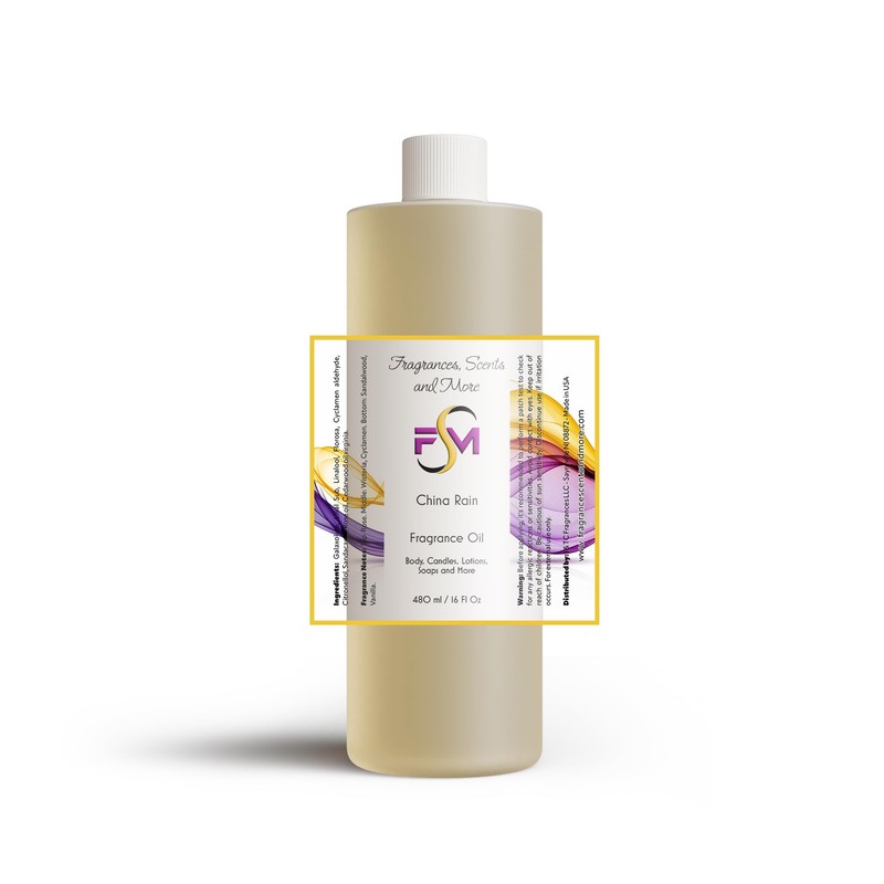 China Rain Fragrance Oil - 16 Fl Oz Plastic Bottle
