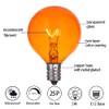 MAINDECO 25 Pack G40 Replacement Bulbs,120V 5W Incandescent,E12 Base,for Indoor