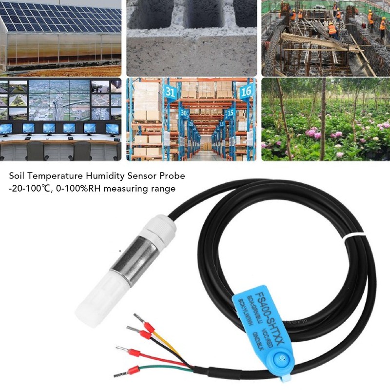 Soil Temperature Humidity Sensor High Accuracy Digital Soil Temp Moisture