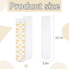 ARKBAODAN 20 Pairs sublimation socks 15.7 Inch Sublimation High Sock blanks adult Football blank socks Printable Athletic Crew Socks