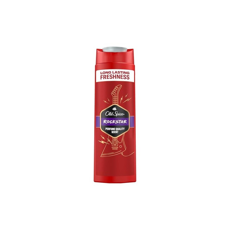 Old Spice Rockstar 3-in-1 Shower Gel for Hair, Face and