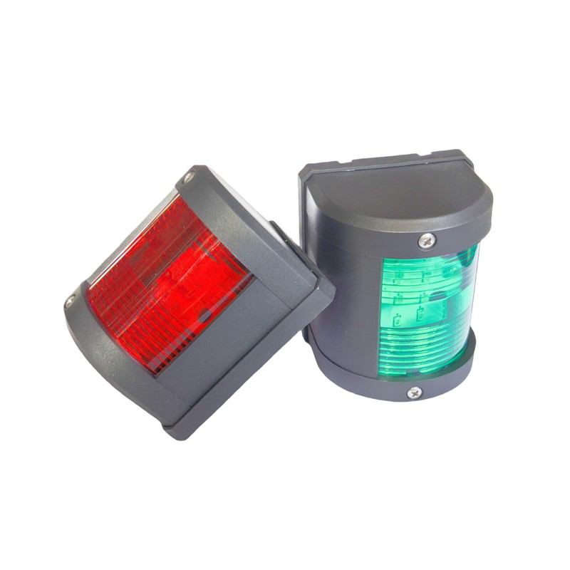 Boat 12V/24V Navigation Signal Light, IP66 Waterproof LED Indicator Red