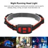 USB Rechargeable LED Headlamp Waterproof Outdoor Red Light Warning Head