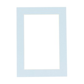 12x16 Mat Bevel Cut for 10x14 Photos - Acid Free Baby Blue Precut Matboard - For Pictures, Photos, Framing - 4-ply Thickness