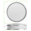 Leisure LED Brushed Nickel Ceiling Light 10 inch Flush Mount