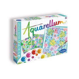 Sentosphère 3906399 Watercolour Painting Set for Children, Animals on the Water, Large Painting Templates, DIY Creative Set, Craft Set, Painting Set from 7 Years