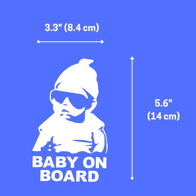 [3 Stück] Baby on Board Aufkleber Auto (Baby in Car)