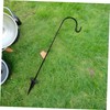 Mipcase Shepherd Hook Outdoor Iron Hanger for Gardens Durable Lawn