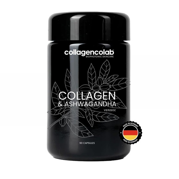 COLLAGENCOLAB® High Dose Verisol® Collagen Peptide Capsules with Ashwagandha, Biotin,