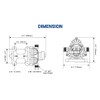 T33 Automatic On-Demand Diaphragm Pump 115Vac, 4.0GPM, 45PSI, Industrial Water